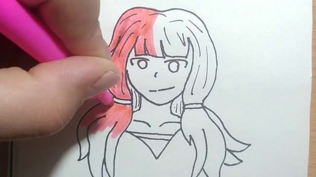 Как нарисовать девушку с разноцветными волосами смотреть онлайн