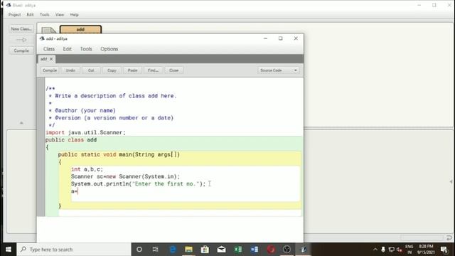 WAP a program in java to add two number by taking input from the user|| #java смотреть онлайн