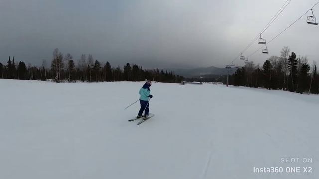 Первый раз на лыжах. Шерегеш