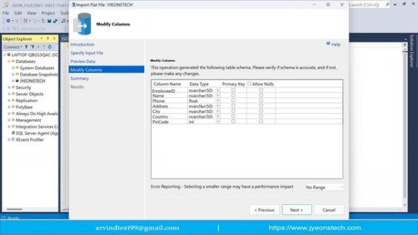 How to Import CSV file in Microsoft SQL Server Table