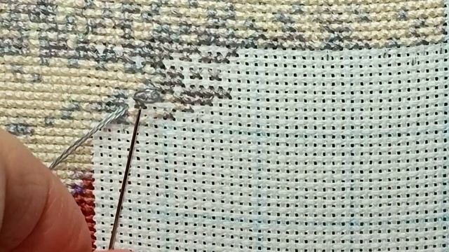 Процесс вышивки крестом?//Cross-stitch