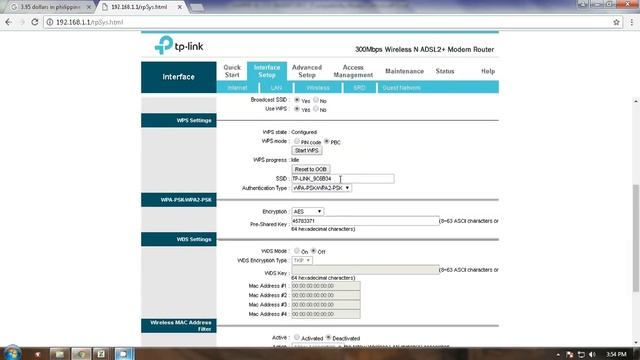 TP link 300mbps wireless N ADSL2+ Modem Router PLDT configuration смотреть онлайн