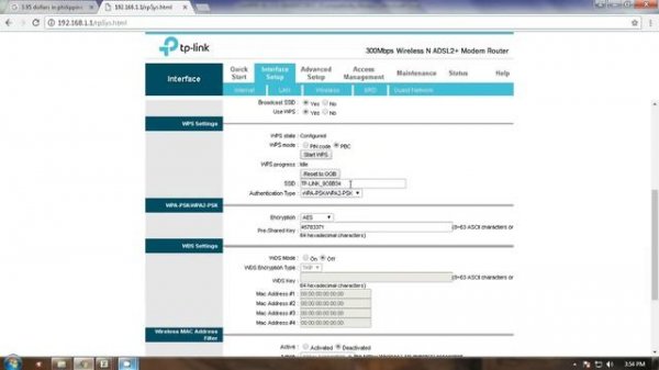 TP link 300mbps wireless N ADSL2+ Modem Router PLDT configuration