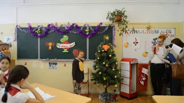 5Б, новогоднее украшение кабинетов 2014 смотреть онлайн