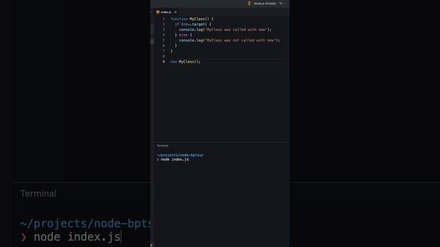 new.target in Javascript смотреть онлайн
