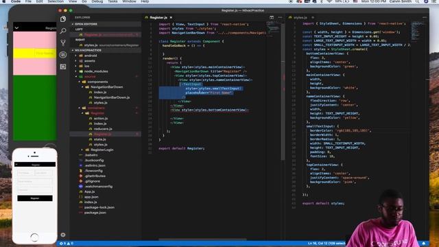 React Native Ep 6 - Building our Register Screen UI смотреть онлайн