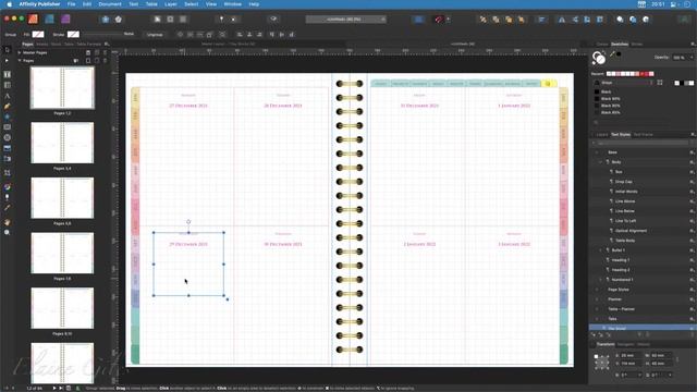 Data Merge Weekly Planner Pages in Affinity Publisher смотреть онлайн