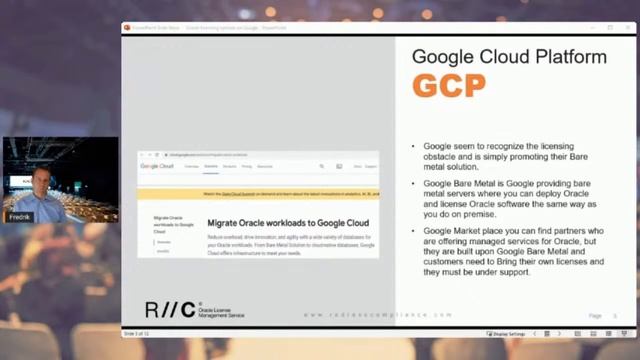 Oracle licensing on Google Cloud смотреть онлайн