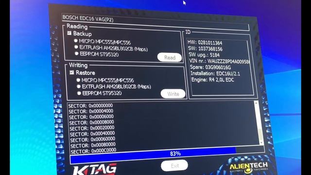 Audi EDC16 95320 Immo Off / Displays SAFE On Dashboard And Is Not Starting