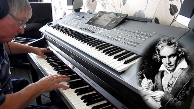 Moonlight Sonata, Piano Sonata No. 14 in C-sharp minor Ludwig van Beethoven played by Roger Diehl смотреть онлайн