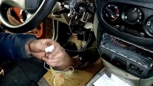 Установка кнопки старт стоп на Лада Калину