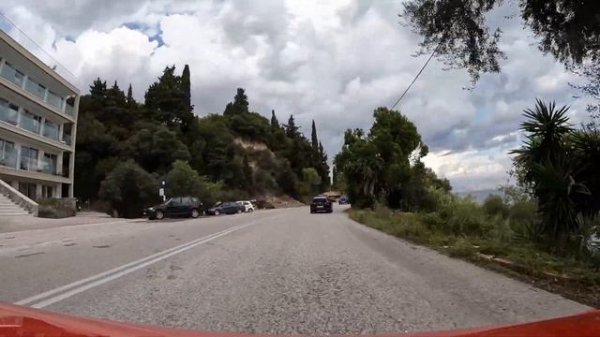 Corfu Island. Greece. 1hour of relaxing ride from Petriti to Ipsos Beach. 40 km long route.