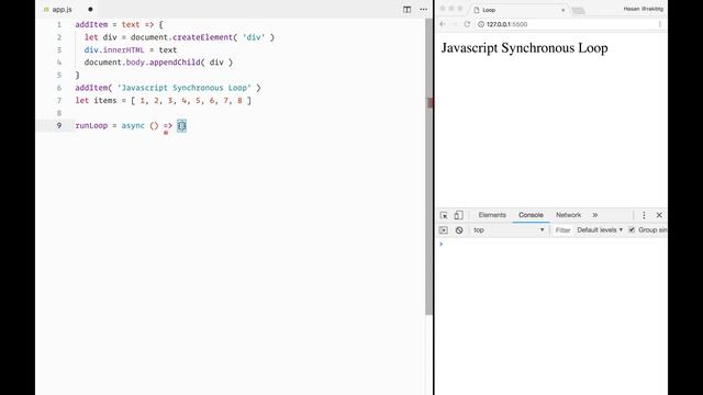 Synchronous loop in javascript using async/await and promise смотреть онлайн