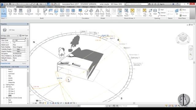 Sun Settings and Solar Study Animation in Revit Tutorial смотреть онлайн