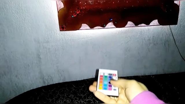 Видео из архива о светящейся 3D картине! Авторская вышивка! смотреть онлайн