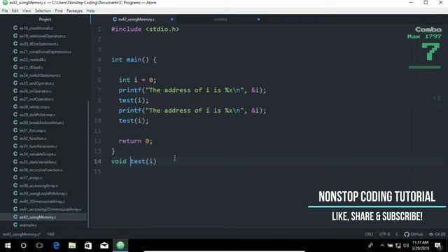 Using Memory In C The Easiest Way To Learn To Use Memory With Atom Editor In Windows 10 #44 смотреть онлайн
