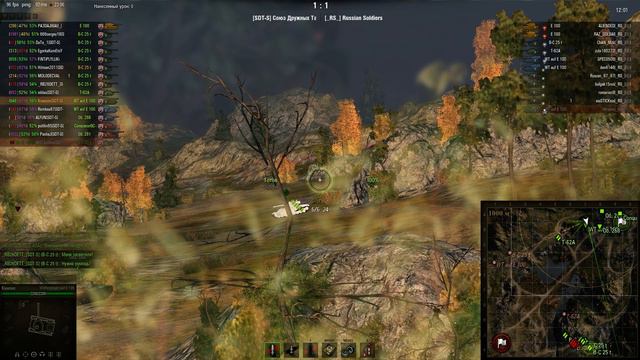 WoT ГК карта "Карелия" (SDT-S vs _RS_) 01.02.2014 смотреть онлайн