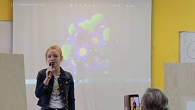 Мастер-класс на День матери в школе. Цветы, сухая пастель.