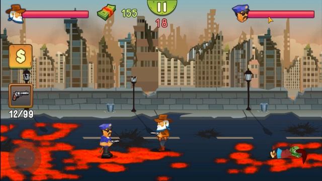 Two guys & Zombies (bluetooth game) Android Gameplay смотреть онлайн