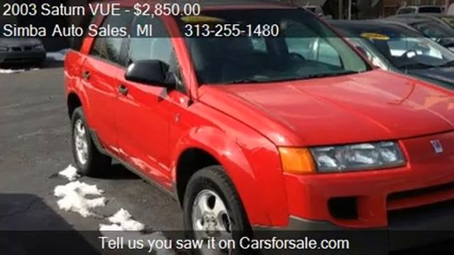 2003 Saturn VUE FWD - for sale in REDFORD, MI 48239 смотреть онлайн