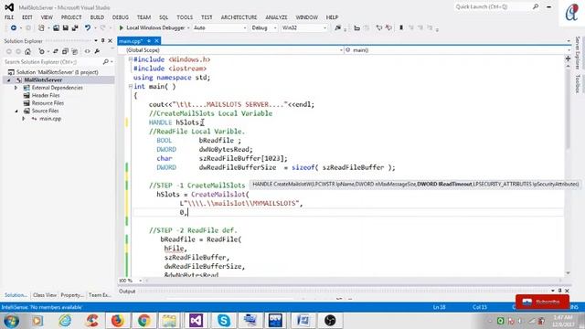 17.CreateMailSlots in IPC - Windows System Programming in C/C++ смотреть онлайн