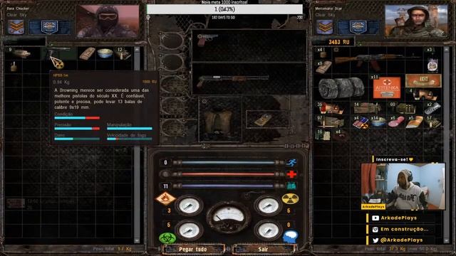 STALKER CLEAR SKY + ARSENAL OVERHAUL 1.4 PT-Br / Tomando os pântanos novamente / 720p 60fps. смотреть онлайн