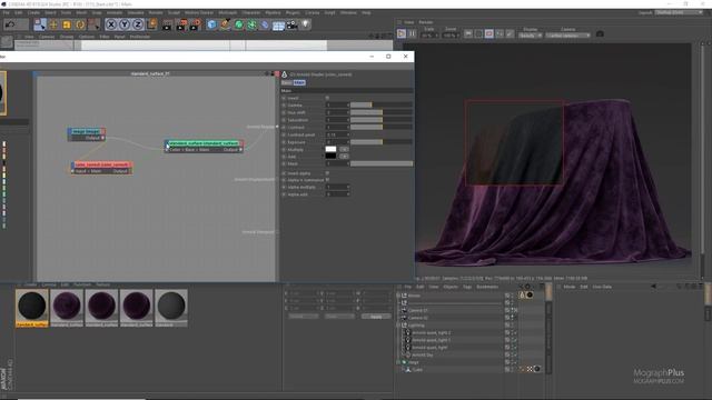 Arnold for Cinema 4d | How to create Silk, Cotton, Velvet and other fabric shaders | Tutorial #114 смотреть онлайн