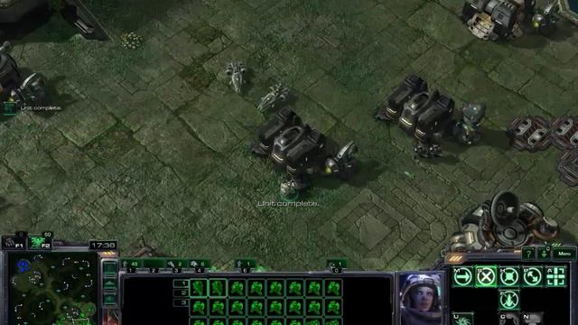 Starcraft 2 Campaign Units in Skirmish Terran Gameplay смотреть онлайн