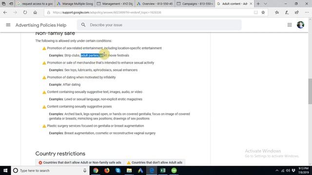 Google Ads Policy Adult Contect смотреть онлайн