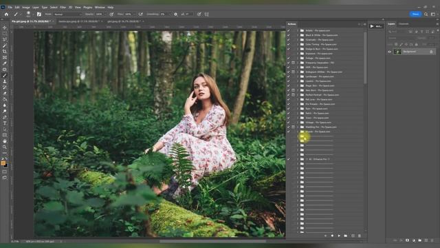 How to install & use - Photoshop actions смотреть онлайн