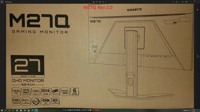 GIGABYTE M27Q 27" IPS Gaming Monitor Rev 1.0 vs 2.0: Differences, how to determine the Revision смотреть онлайн