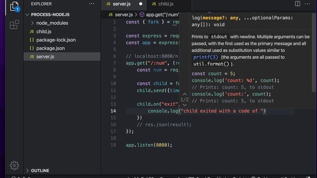 Child Processes Fork Example w/ NodeJS & Express смотреть онлайн