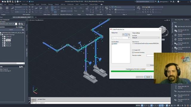 Autocad 3D Plant Cómo Personalizar ISO + Plus Paso a Paso Jaime Guzman Delgado El BIM Manager Chile смотреть онлайн