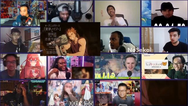 Summer Time Rendering Opening 2 「Natsuyume Noisy」 - React Mashup (サマータイムレンダOP2) смотреть онлайн