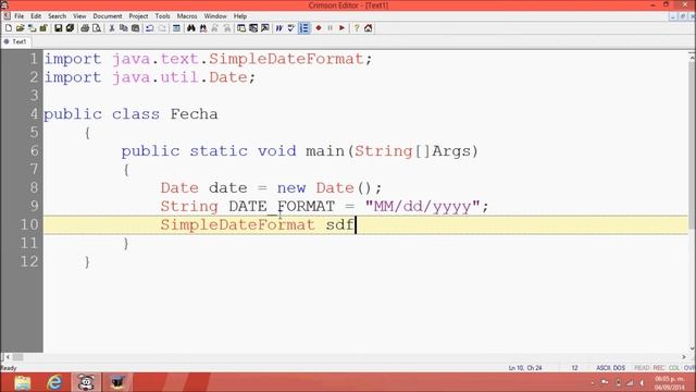 Fecha en Java / Java Date Example смотреть онлайн