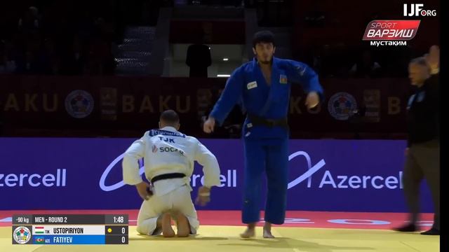 Комроншоҳ Устопириён – Мурад Фатиев, -90КГ, Даври 2, Baku Grand Slam 2022 смотреть онлайн