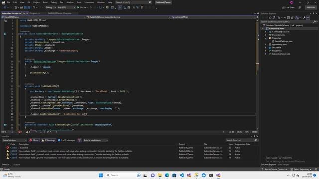 Docker Kubernetes RabbitMQ Deployment with DOTNET core demo API смотреть онлайн
