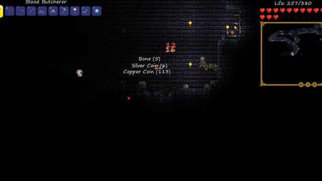 Ч.11 Terraria прохождение(V.1.2.4.1) - Поход в данж смотреть онлайн