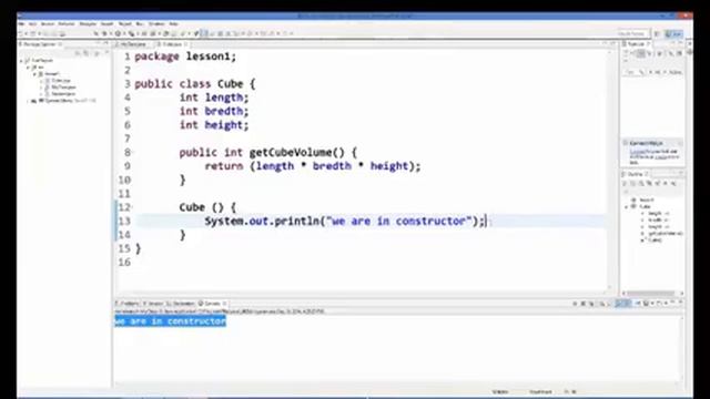 Java Tutorial 19 Class Constructor in Java смотреть онлайн