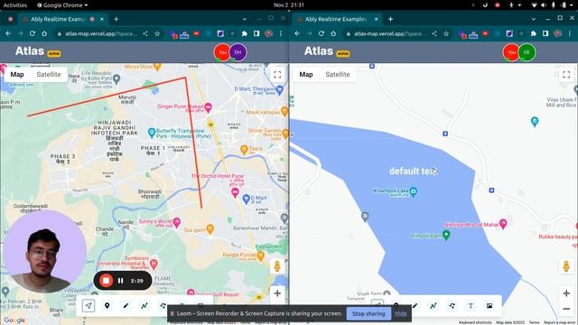 Atlas map - Ably Realtime Hackathon project(2) смотреть онлайн
