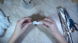 Ватная игрушка.  Пошаговый мастер класс