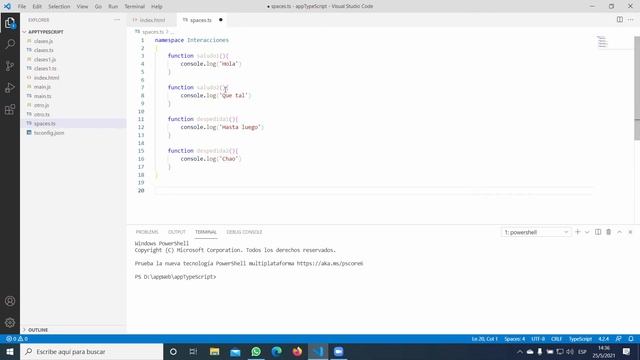 Interfaz y Namespace en TypeScript смотреть онлайн