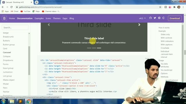 carousel in bootstrap 4 in hindi | bootstrap 5 tutorial for beginners | hello web it ? смотреть онлайн