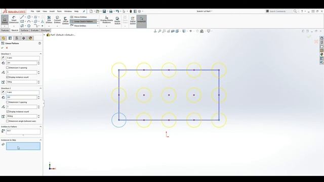 33-Linear and Circular Sketch Pattern смотреть онлайн