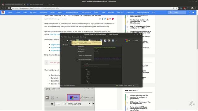 Shutter screenshot image - best Linux applications смотреть онлайн
