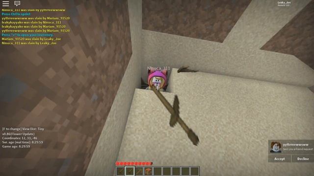 Майнкрафт Выживание в Роблоксе! (Roblox и Minecraft) Ритина и Джейнат смотреть онлайн