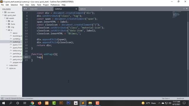 How to create tag input using pure javascript | Bangla Tutorials смотреть онлайн
