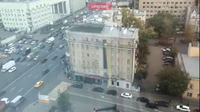 ФЛАГ УКРАИНЫ В ЦЕНТРЕ МОСКВЫ | 29.09.2016 смотреть онлайн