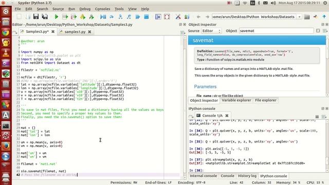 Scientific Programming Using Python : 024 : Reading/Writing Data from/to mat files. смотреть онлайн