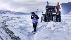 Опасные трещины Байкала против нашей 8-ми дневной экспедиции на Вездеходах.